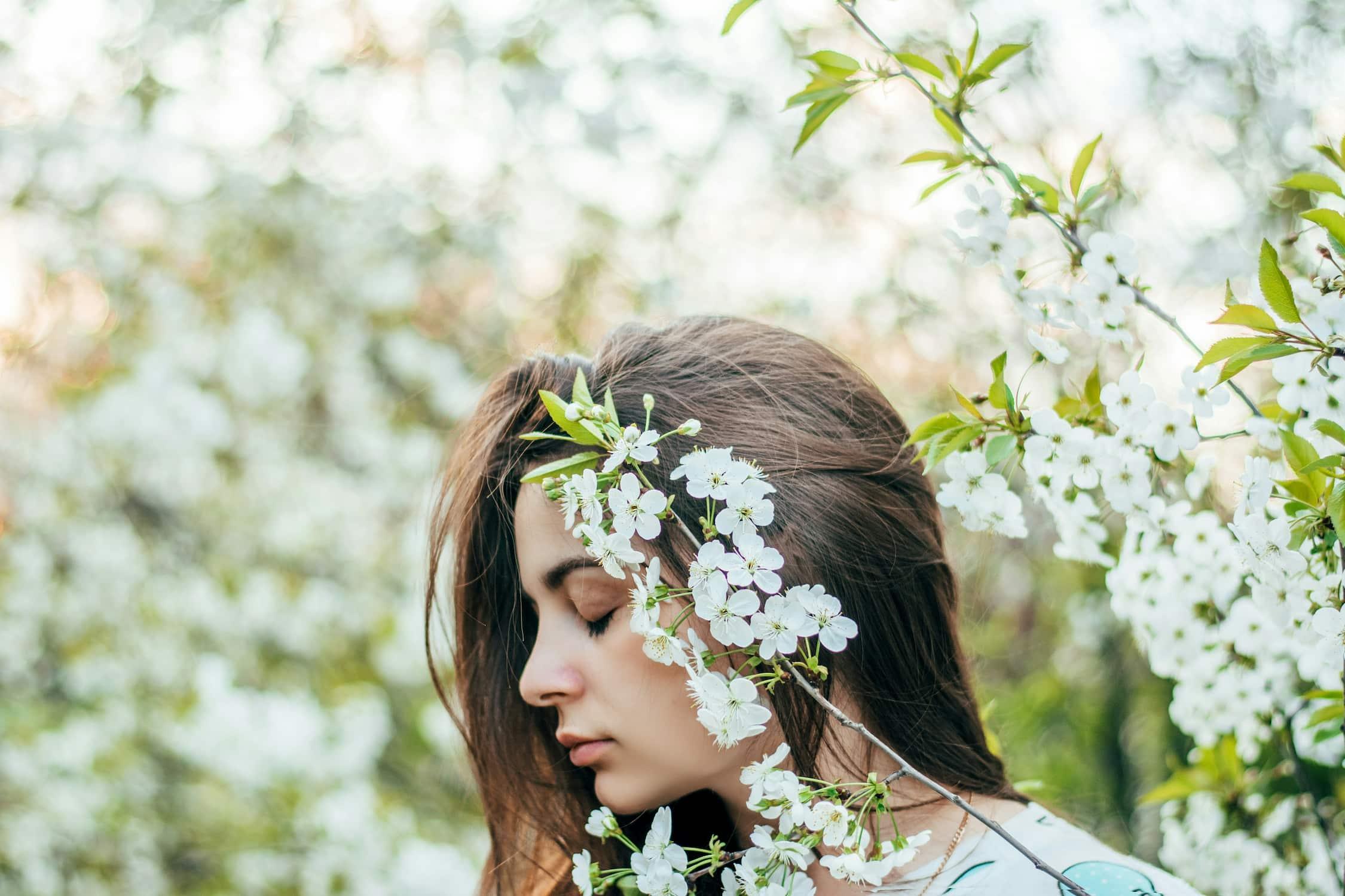 Spring morning light streaming through a window