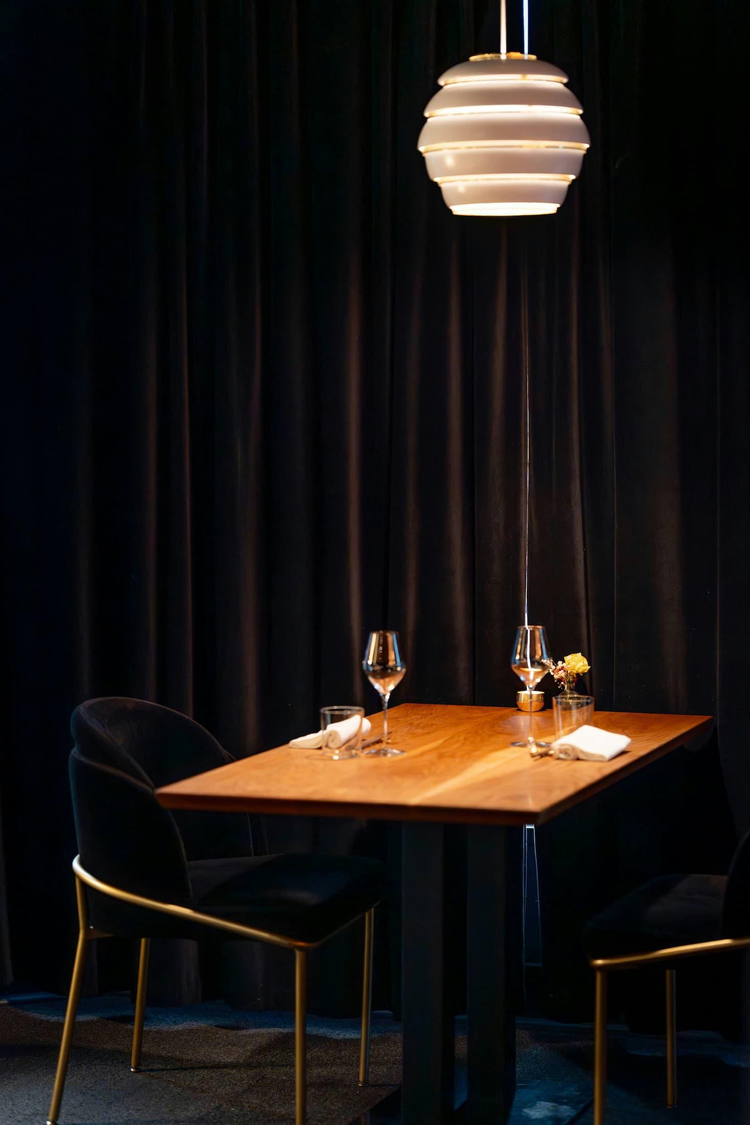 Couple enjoying a calm date night